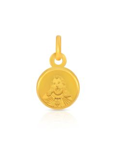 Saint Jesus Gold Religious Pendant