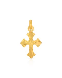 Holy Cross Gold Religious Pendant