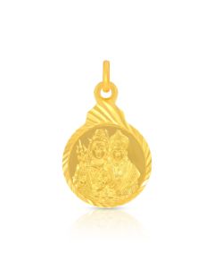 Shiva Parvathy Gold Religious Pendant