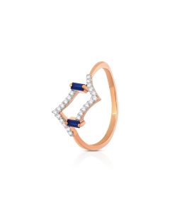 Aurel Wave Gold Casual Ring