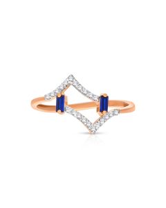 Aurel Wave Gold Casual Ring