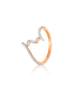 Wave Muse Gold Casual Ring