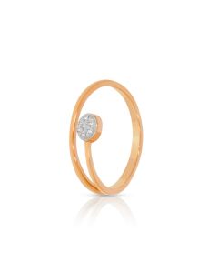 Lustre Curve Gold Casual Ring