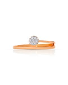 Lustre Curve Gold Casual Ring