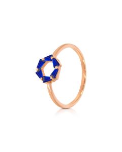 Eternal Azure Gold Casual Ring