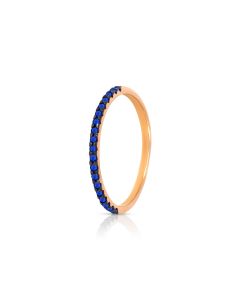 Celeste Blue Gold Casual Ring