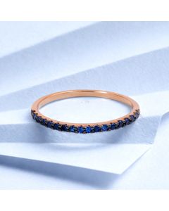 Celeste Blue Gold Casual Ring