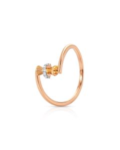 Whisper Twist Gold Casual Ring