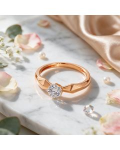 Luna White Gold Casual Ring