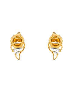 Oceana Conch Whisper Gold Stud Earrings