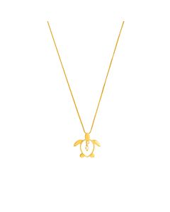 Oceana Mystic Turtle Gold Pendant Chain