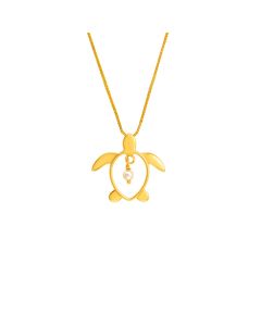 Oceana Mystic Turtle Gold Pendant Chain