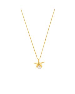 Oceana Star Pearl Gold Pendant Chain