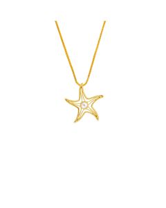 Oceana Starlet Pearl Gold Pendant Chain