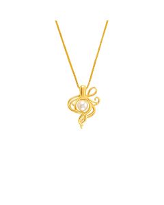 Oceana Tentacle Glow Gold Pendant Chain