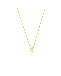 Oceana Spiral Muse Gold Pendant Chain