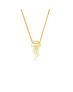 Oceana Spiral Muse Gold Pendant Chain