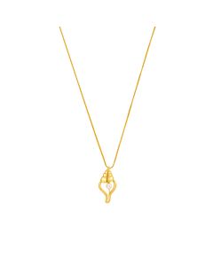 Oceana Nautic Swirl Gold Pendant Chain