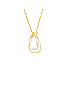 Oceana Sea Cradle Gold Pendant Chain