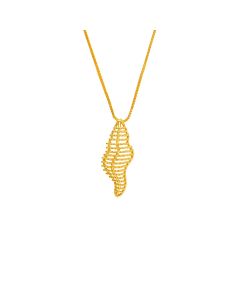 Oceana Shell Bloom Gold Pendant Chain