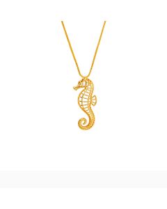 Oceana Seahorse Muse Gold Pendant Chain