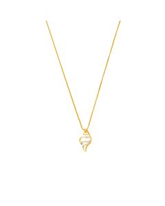 Oceana Conch Whisper Gold Pendant Chain