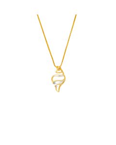 Oceana Conch Whisper Gold Pendant Chain