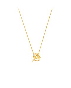 Oceana Swirlfin Harmony Gold Pendant Chain