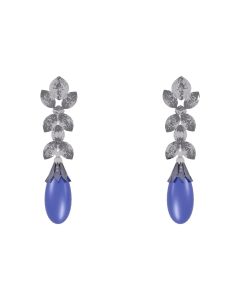 Elira Bloom Drop Silver Earrings