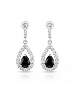 Zareen Black Drop Earrings
