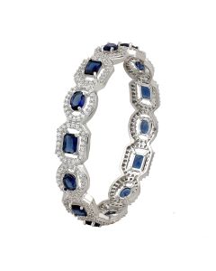 Zaira Diamond Halo Bangle