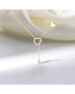 Elora Heart Drop Necklace