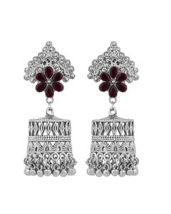 Ira Silver Jhumka Earrings