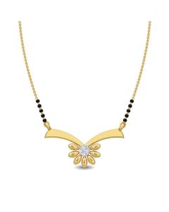 Ishita V-Glow Diamond Mangalsutra