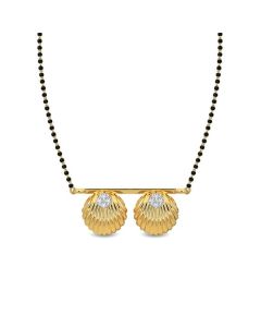 Avira Dual Bloom Diamond Mangalsutra