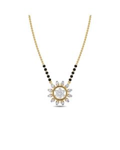 Aarvi Radiant Halo Diamond Mangalsutra