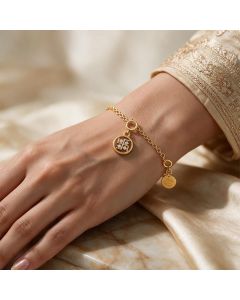 Diamond Swastika Charm