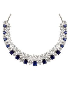 Azure Vine Sapphire Necklace
