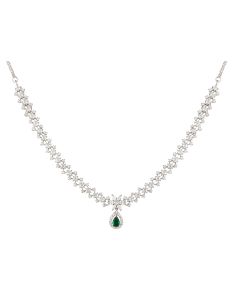 Verdant Drop Emerald Necklace