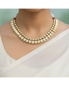 Emerald Floral Beaded Necklace