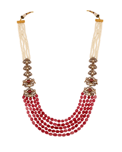 Meher Gemstone Beaded Necklace