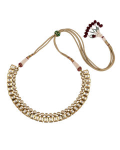 Emerald Floral Beaded Necklace