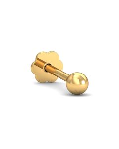 Gold Ball Nose Stud 2.5 MM 