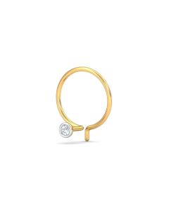Bezel 2 Cent Nose Pin