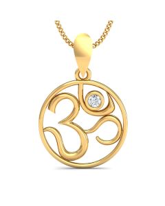Gold Om Pendant