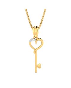 Key & Heart Pendant
