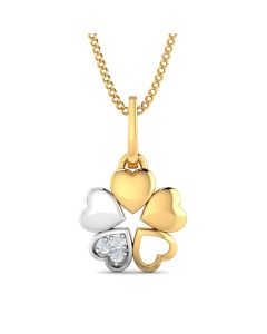 Gusto Heart 2-tone Pendant