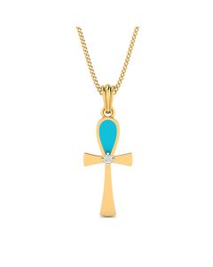 Turquoise Cross Pendant