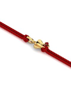 Ganesha Ruby Rakhi cum Pendant