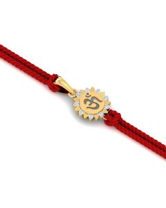 Aumkara Diamond Rakhi cum Pendant